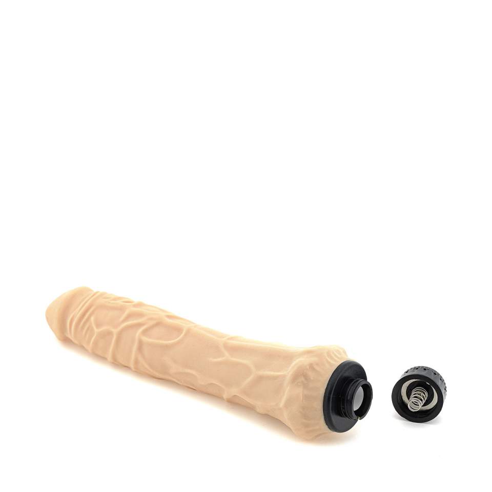Cielisty olbrzymi wibrator realistyczny z cyberskóry - 22,5 cm