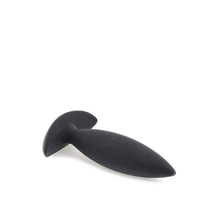 Czarny, silikonowy korek analny w rozmiarze XS - średnica 2,5 cm