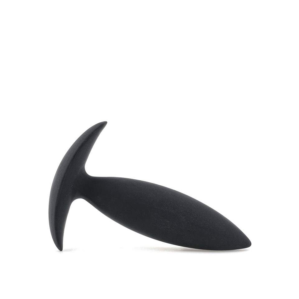 Czarny, silikonowy korek analny w rozmiarze XS - średnica 2,5 cm