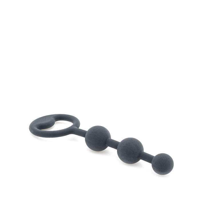 Silikonowe kulki analne Fifty Shades of Grey z wygodnym uchwytem – 2 cm