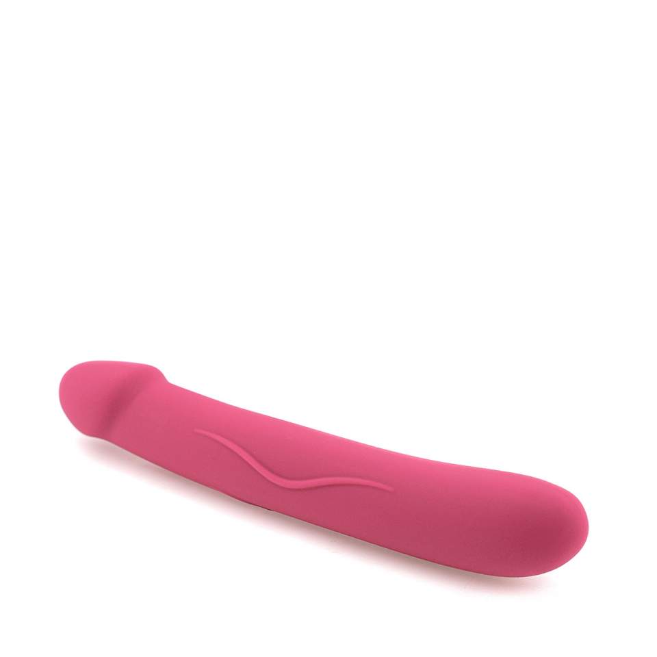 Obustronne różowe dildo z silikonu dla par 