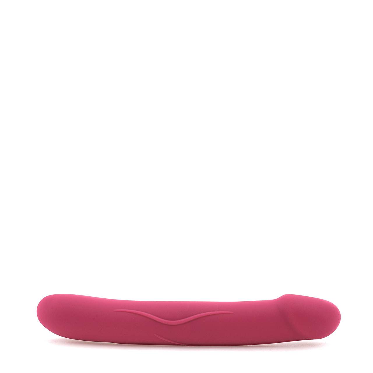 Obustronne różowe dildo z silikonu dla par 
