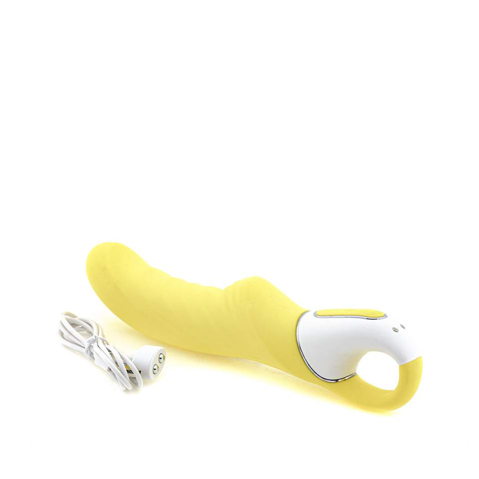 Żółty wibrator do stymulacji pochwy i punktu G – Satisfyer 