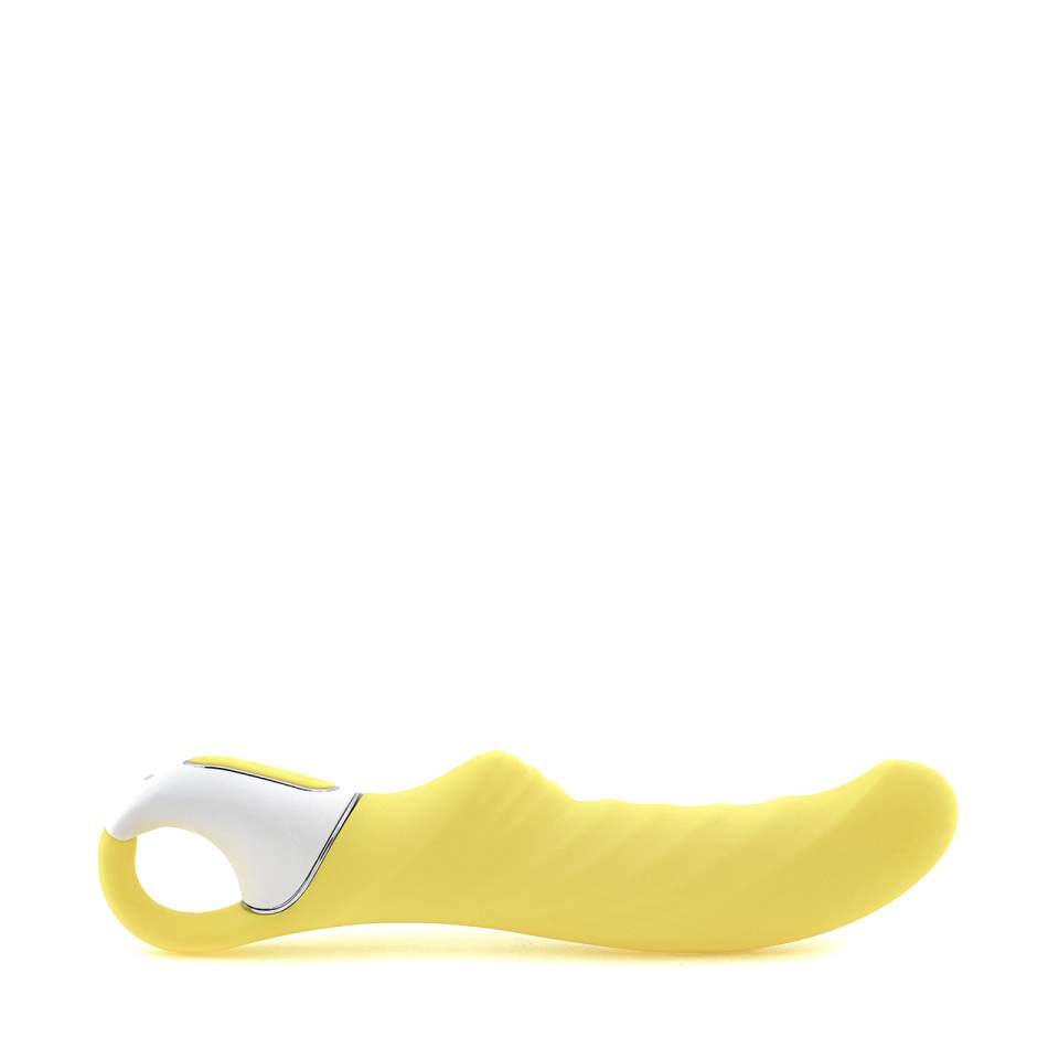 Żółty wibrator do stymulacji pochwy i punktu G – Satisfyer 