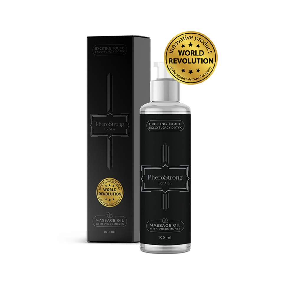PheroStrong - wyjątkowy olejek do masażu z feromonami dla mężczyzn - 100 ml