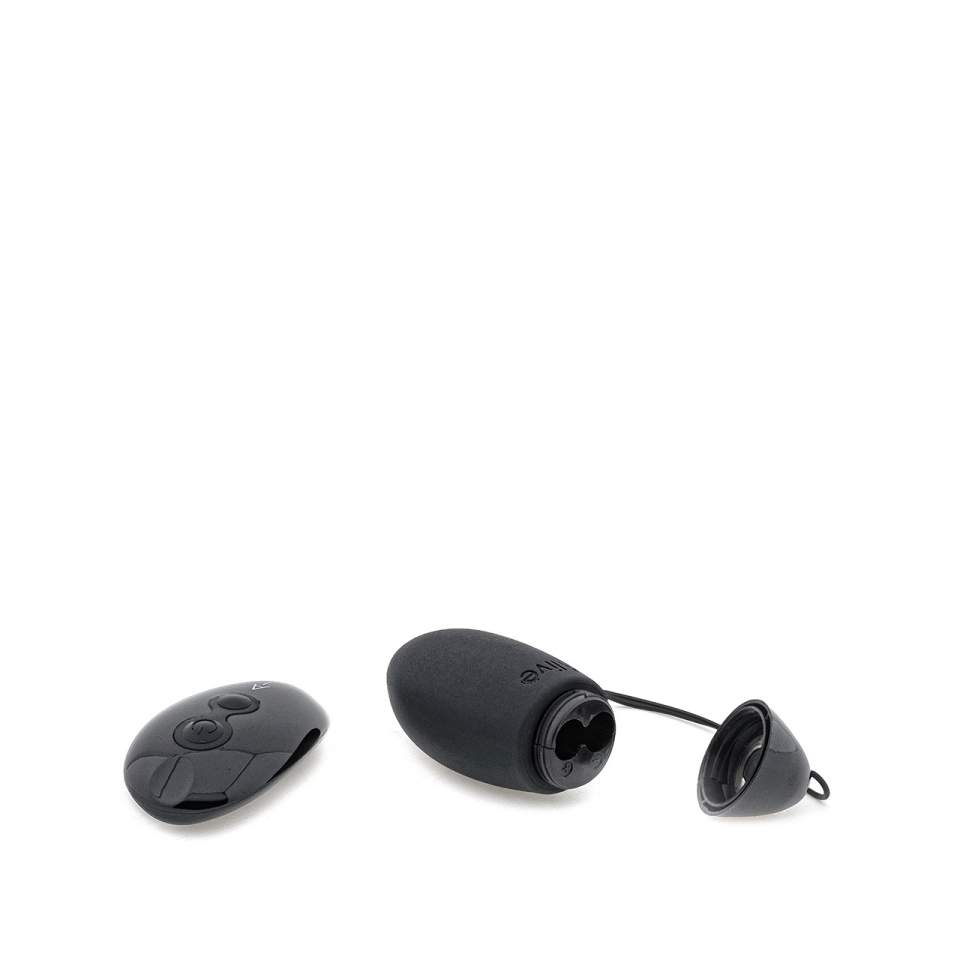 Czarne silikonowe jajeczko sterowane zdalnie dla par – 10 funkcji wibracji