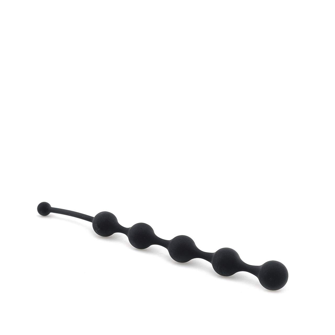 Czarne, bardzo długie koraliki analne z silikonu – 28 cm