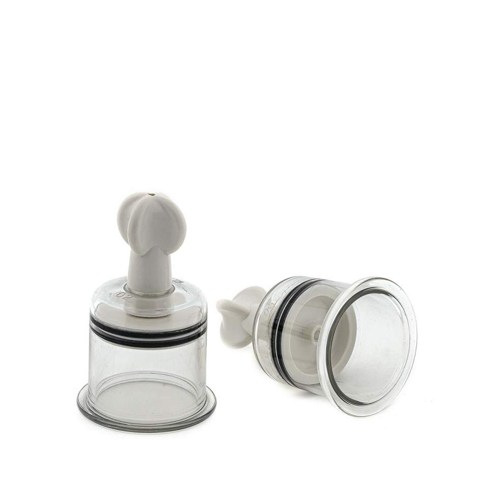 Przezroczyste pompki do stymulacji sutków dla mężczyzn i kobiet – średnica 5 cm