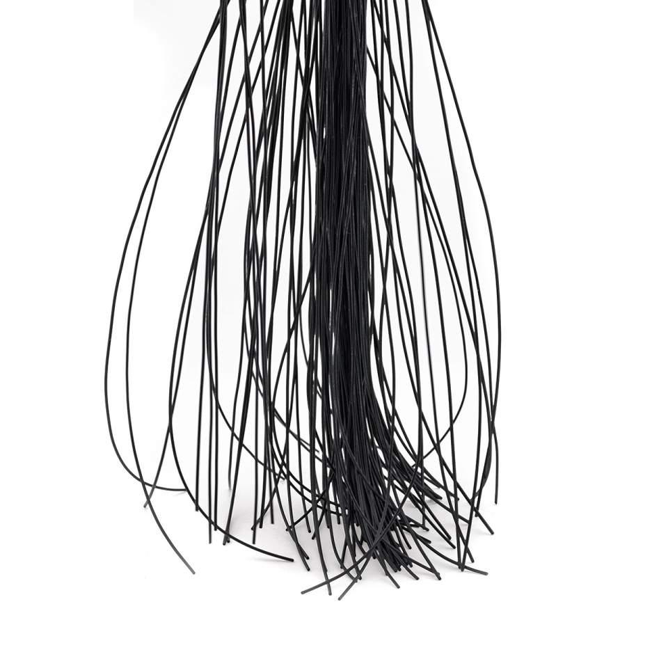 Czarny silikonowy pejcz do łaskotania dla par 