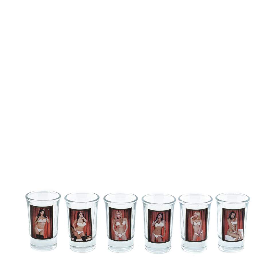 Zestaw 6 kieliszków – Red Light Kobiety – 35 ml 