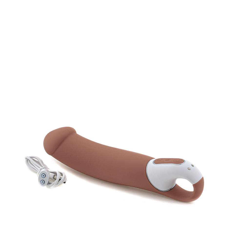 Duży cielisty wibrator klasyczny Satisfyer – Vibes Master – 23,5 cm