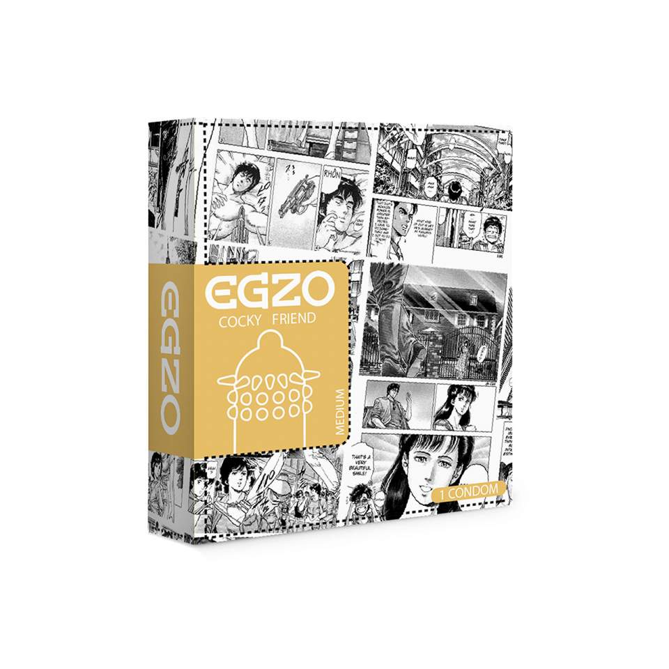 Egzo Lucky Dude prezerwatywa z nasadkami 1szt.