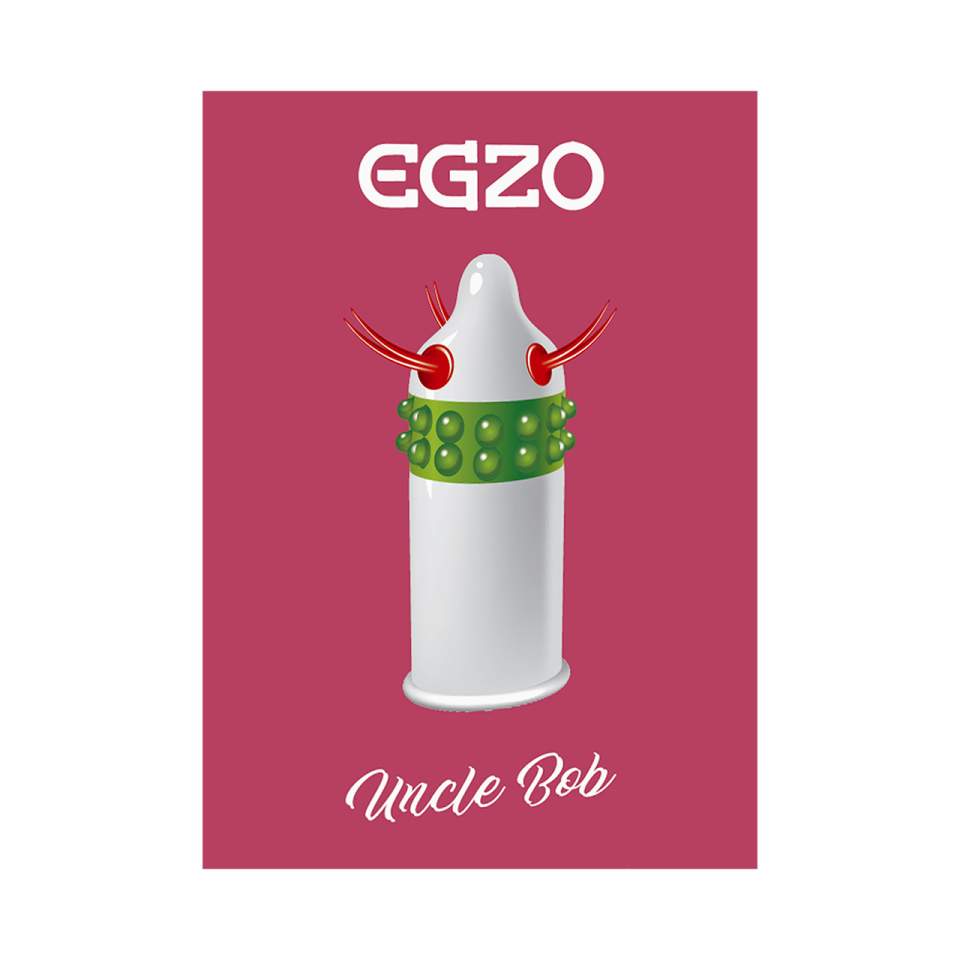 Egzo Uncle Bob prezerwatywa z podwójną nasadką 1 sztuka