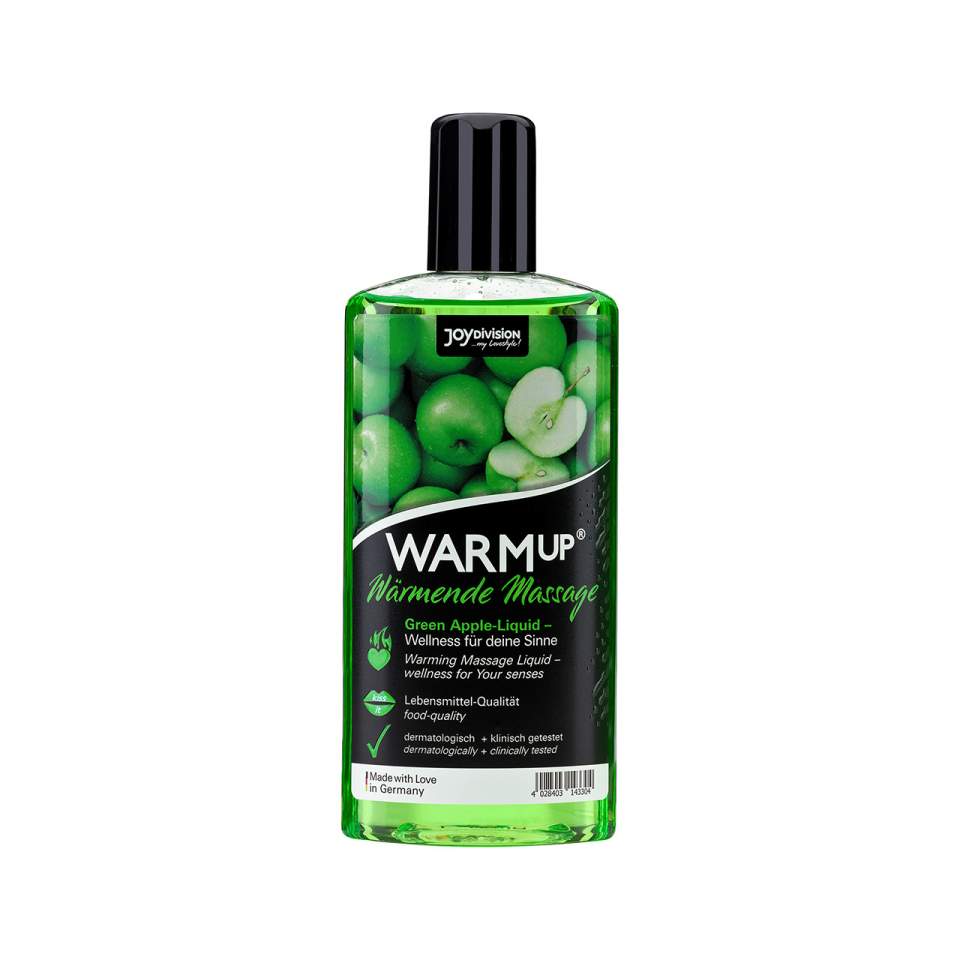 Warm up rozgrzewający olejek do masażu zielone jabłko 150 ml