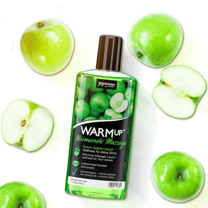 Warm up rozgrzewający olejek do masażu zielone jabłko 150 ml