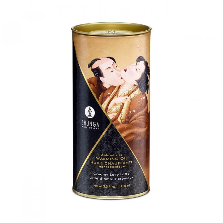 Shunga olejek rozgrzewający jadalny o smaku latte 100 ml