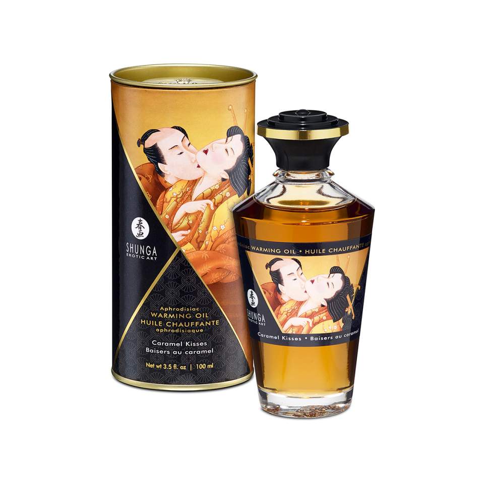 Shunga olejek rozgrzewający jadalny o smaku karmelu 100 ml