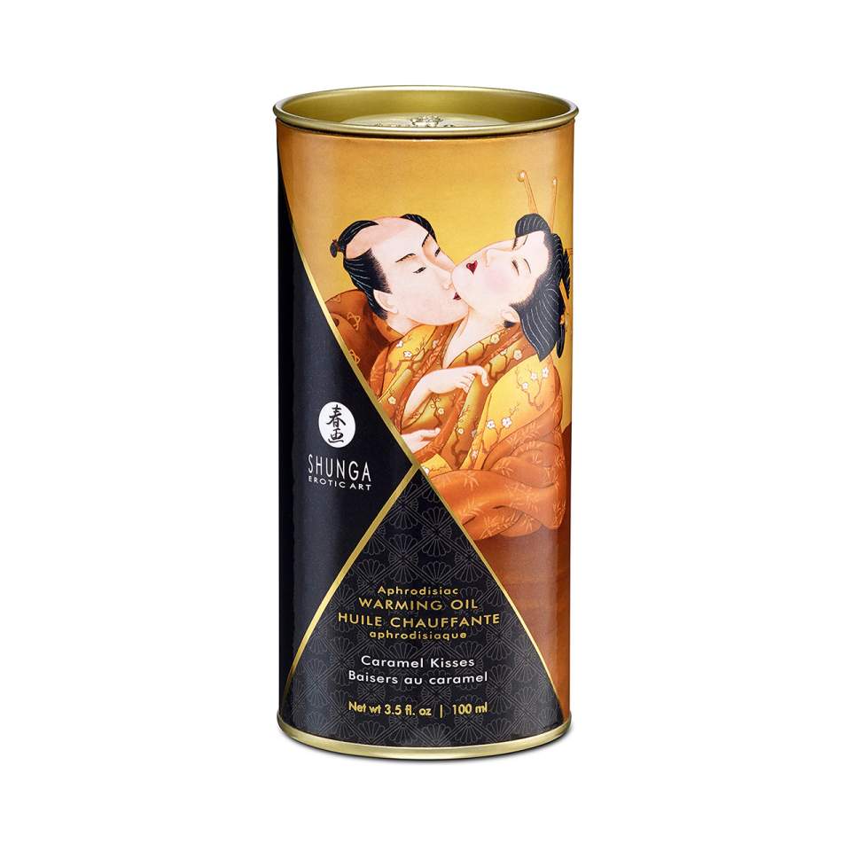 Shunga olejek rozgrzewający jadalny o smaku karmelu 100 ml