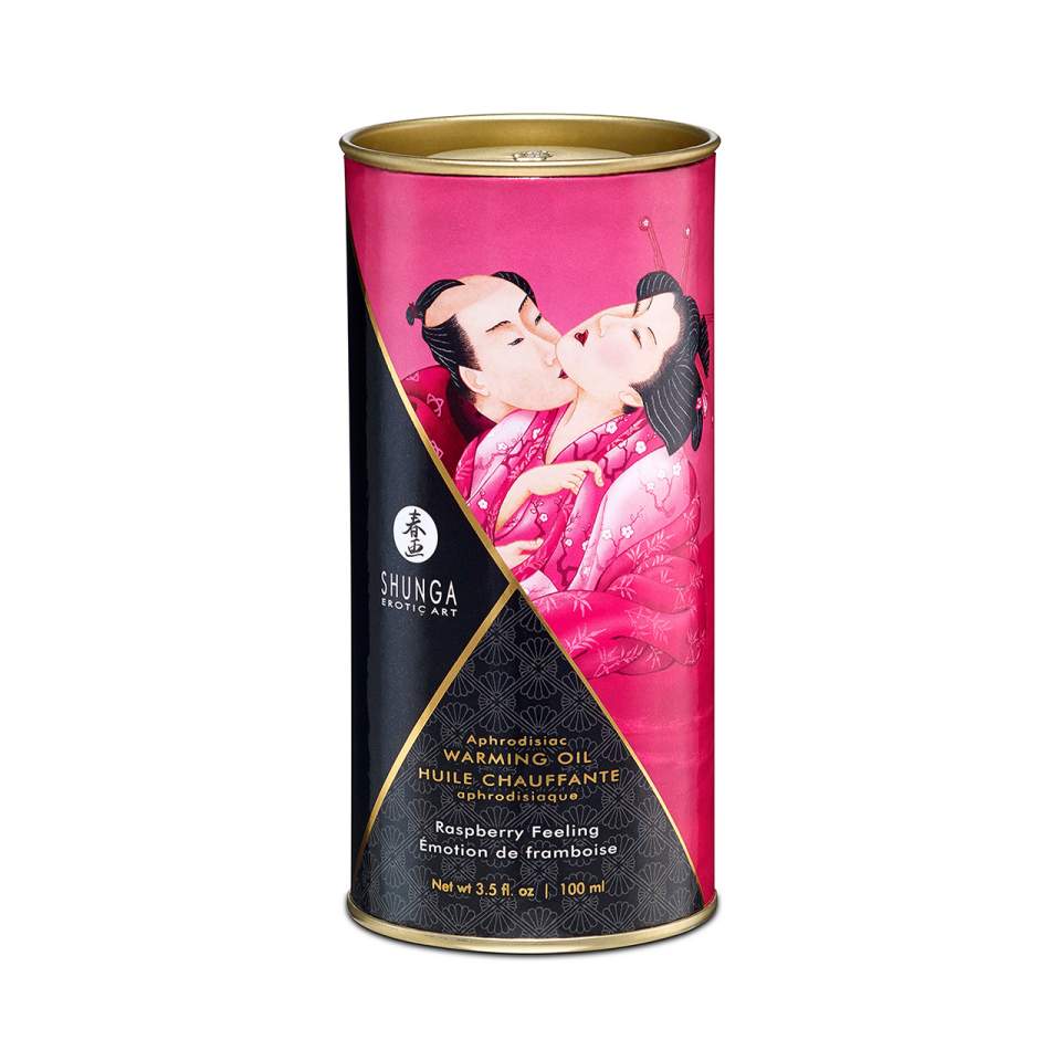 Shunga olejek rozgrzewający o smaku maliny 100 ml