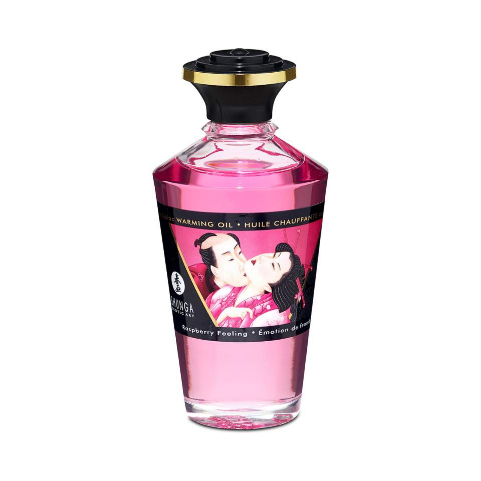 Shunga olejek rozgrzewający o smaku maliny 100 ml