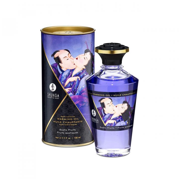 Shunga olejek rozgrzewający jadalny o smaku owoców egzotycznych 100 ml