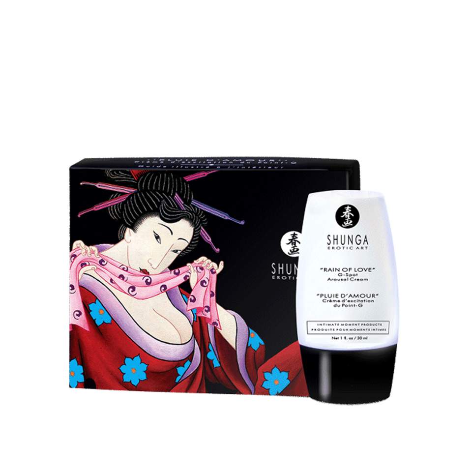 Odkryj intensywny orgazm dzięki kremowi Shunga Rain of Love 30 ml, który pobudzi Twój punkt G