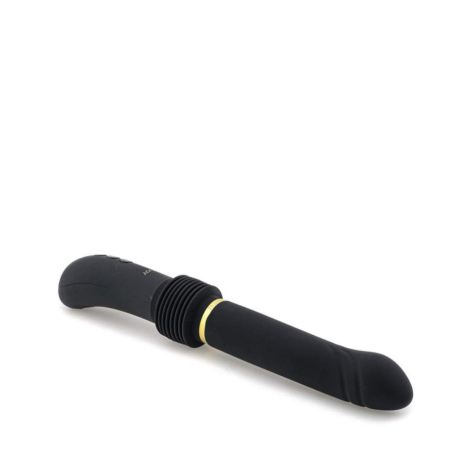 Czarny ekskluzywny pulsator z możliwością rozciągania do 8 cm
