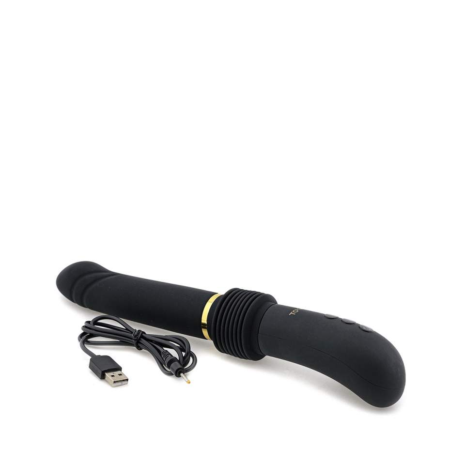 Czarny ekskluzywny pulsator z możliwością rozciągania do 8 cm