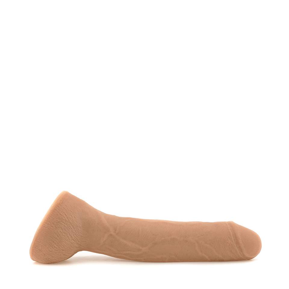 Wielkie cieliste dildo z mocną przyssawką wykonane z TPE – 35 cm