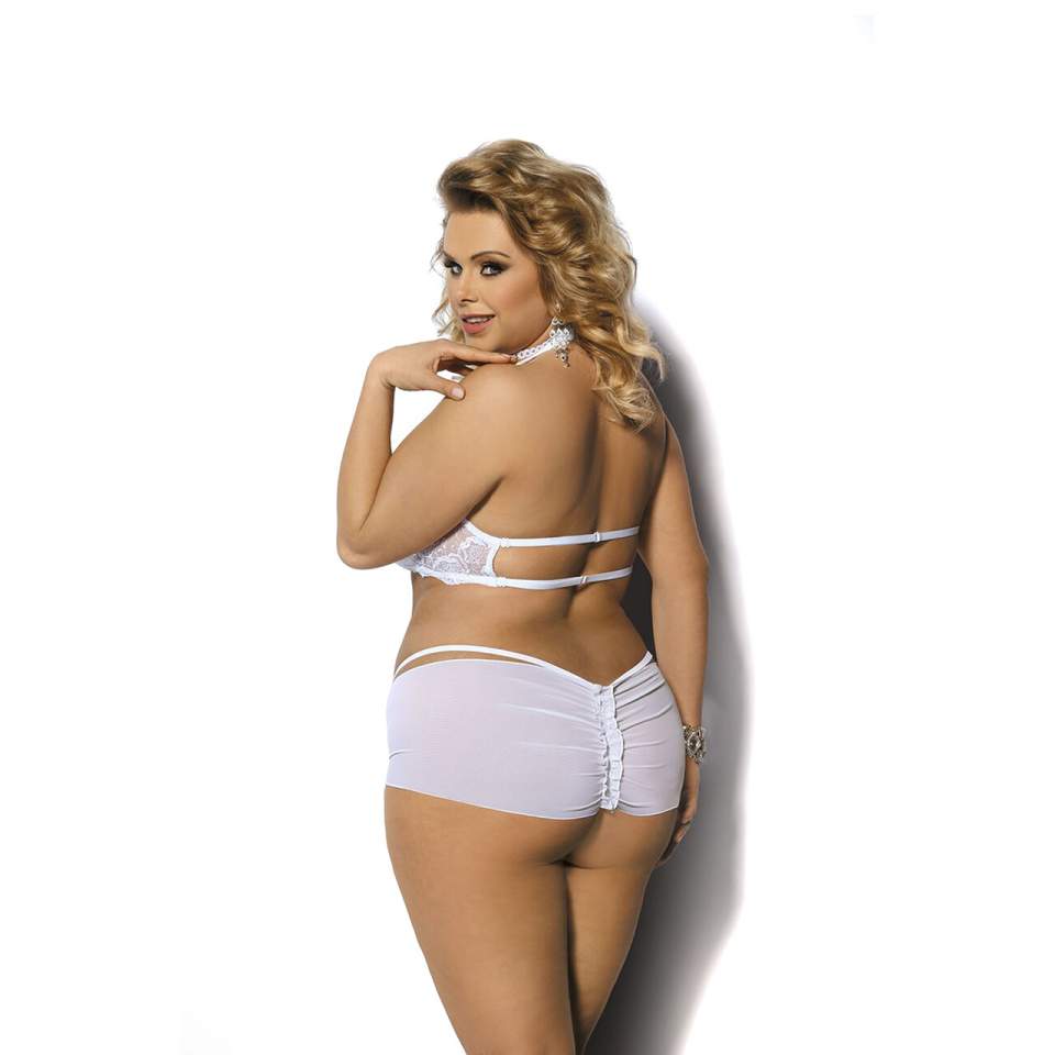 Dwuczęściowa biała bielizna dla kobiet – Angels Never Sin Oretha