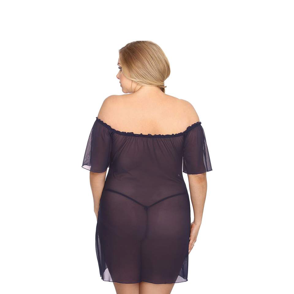 Zmysłowa, granatowa koszula nocna dla kobiet – Anais Venea