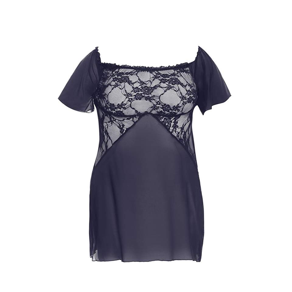 Zmysłowa, granatowa koszula nocna dla kobiet – Anais Venea