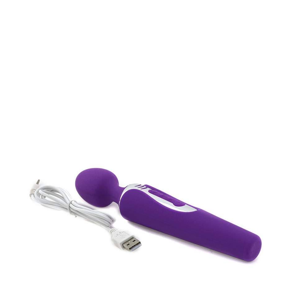 Fioletowy masażer do stymulacji łechtaczki z silikonu – 7 trybów