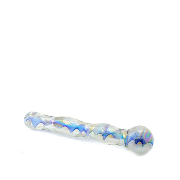 Ekskluzywne szklane dildo bez wibracji Icicles NO. 8 – 18 cm