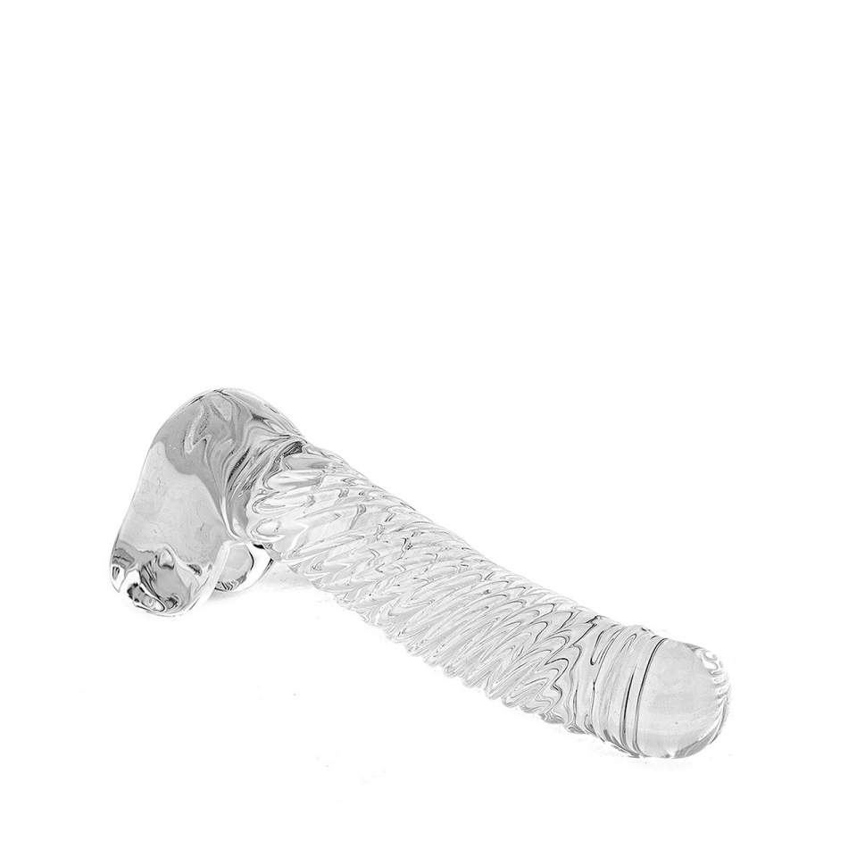 Realistyczne szklane dildo bez wibracji Icicles No 61 – 16,5 cm