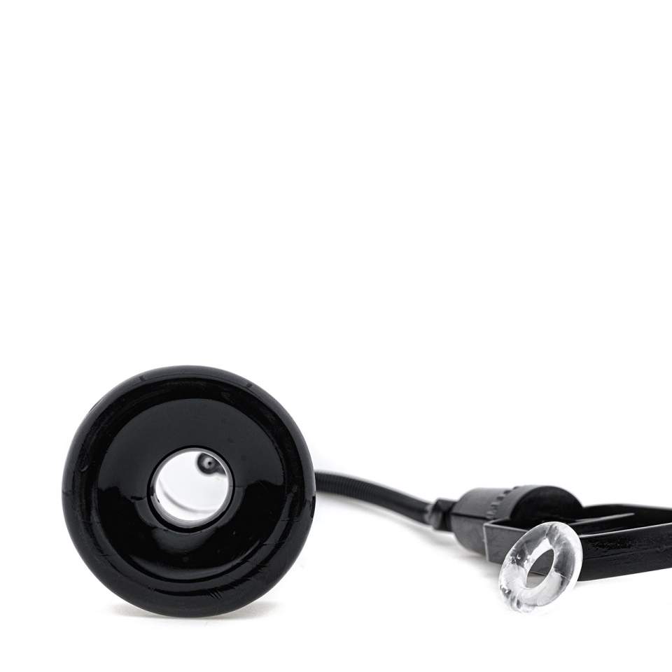 Bezbarwna pompka próżniowa do penisa z tłokiem