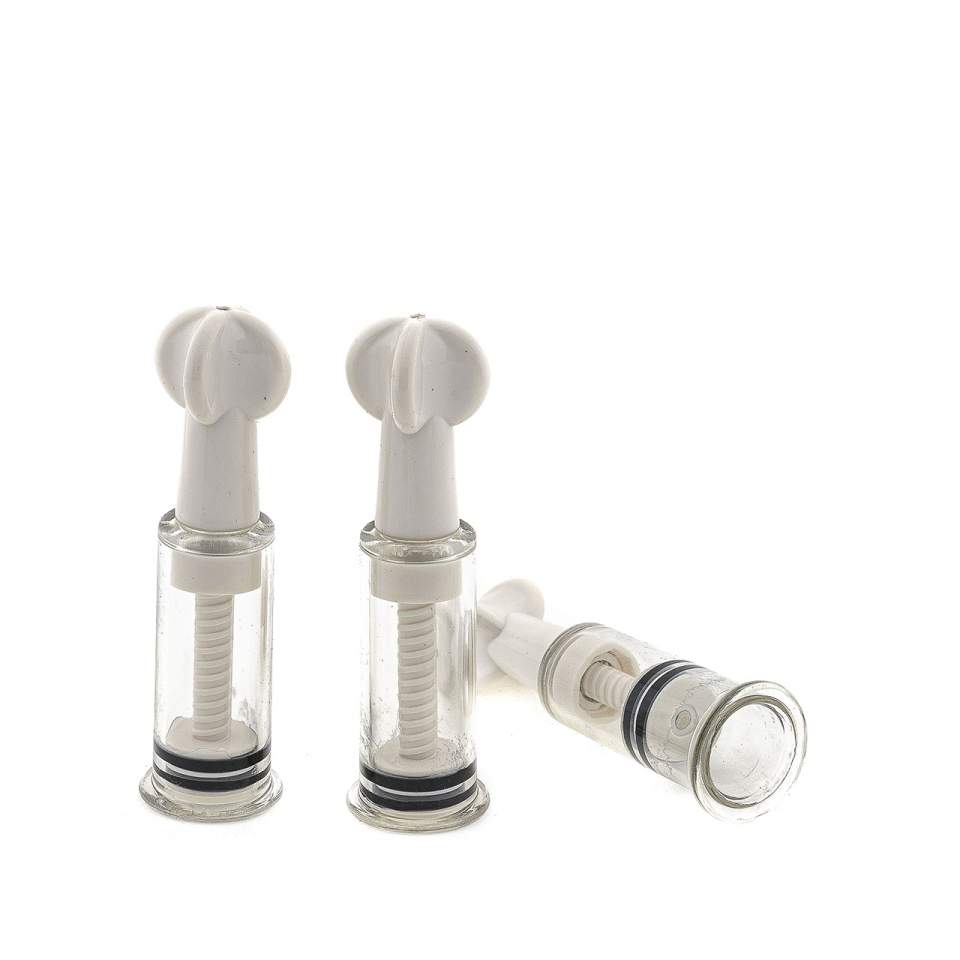 Przezroczyste pompki do stymulacji sutków – średnica 1,8 cm