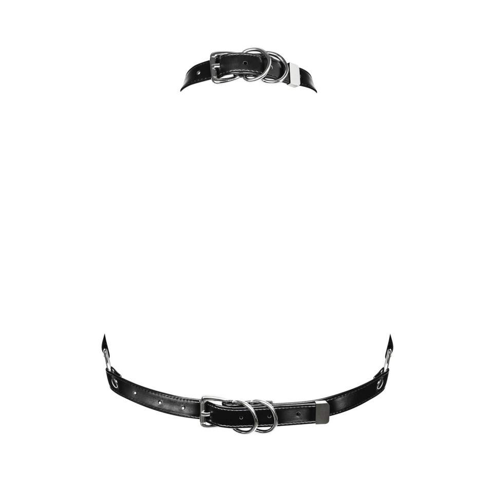 Czarna uprząż Obsessive A740