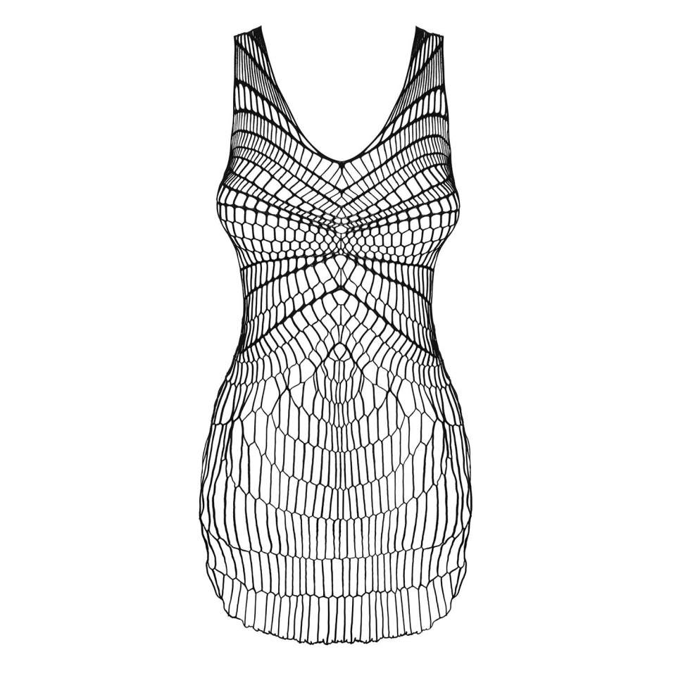 Czarna narzutka plażowa Obsessive D607