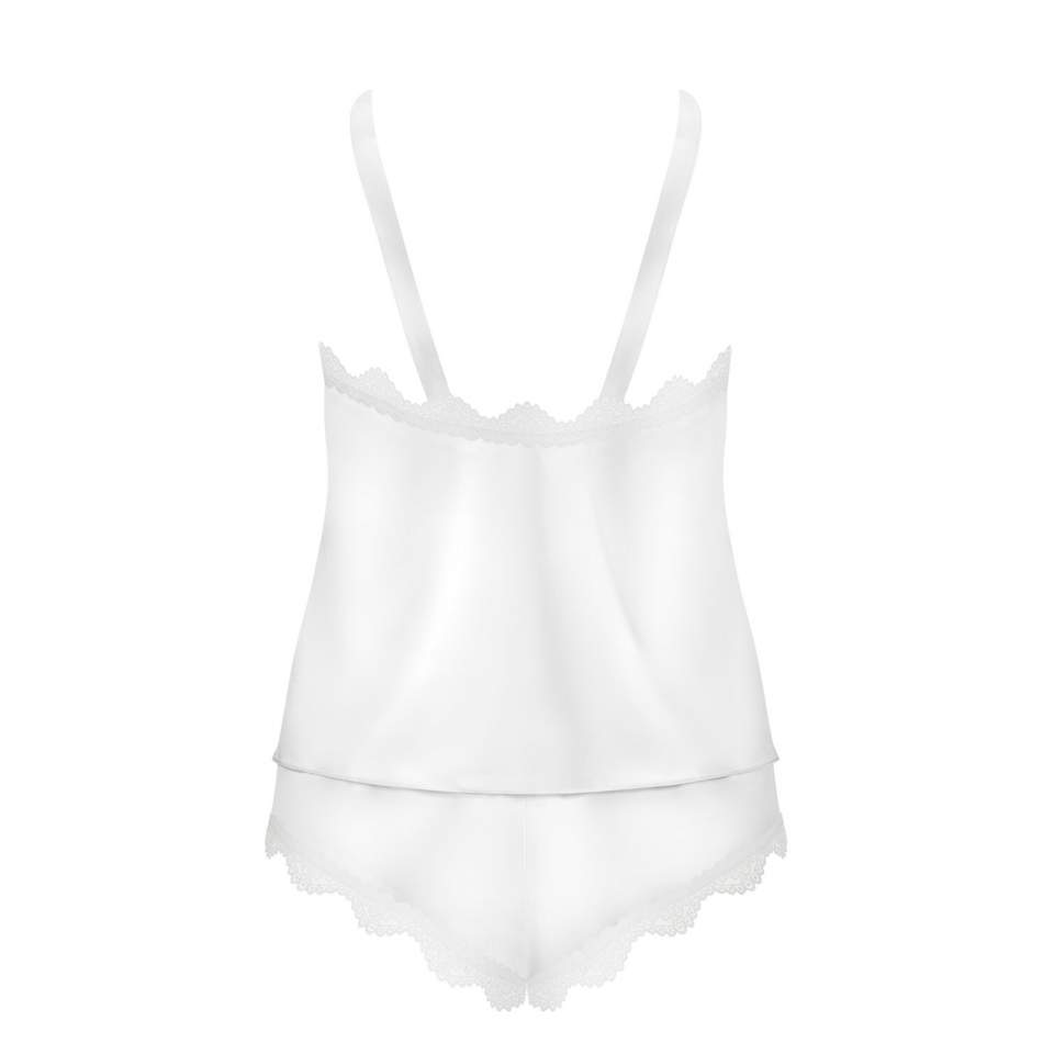 Biały Top Prima Neve Obsessive + szorty