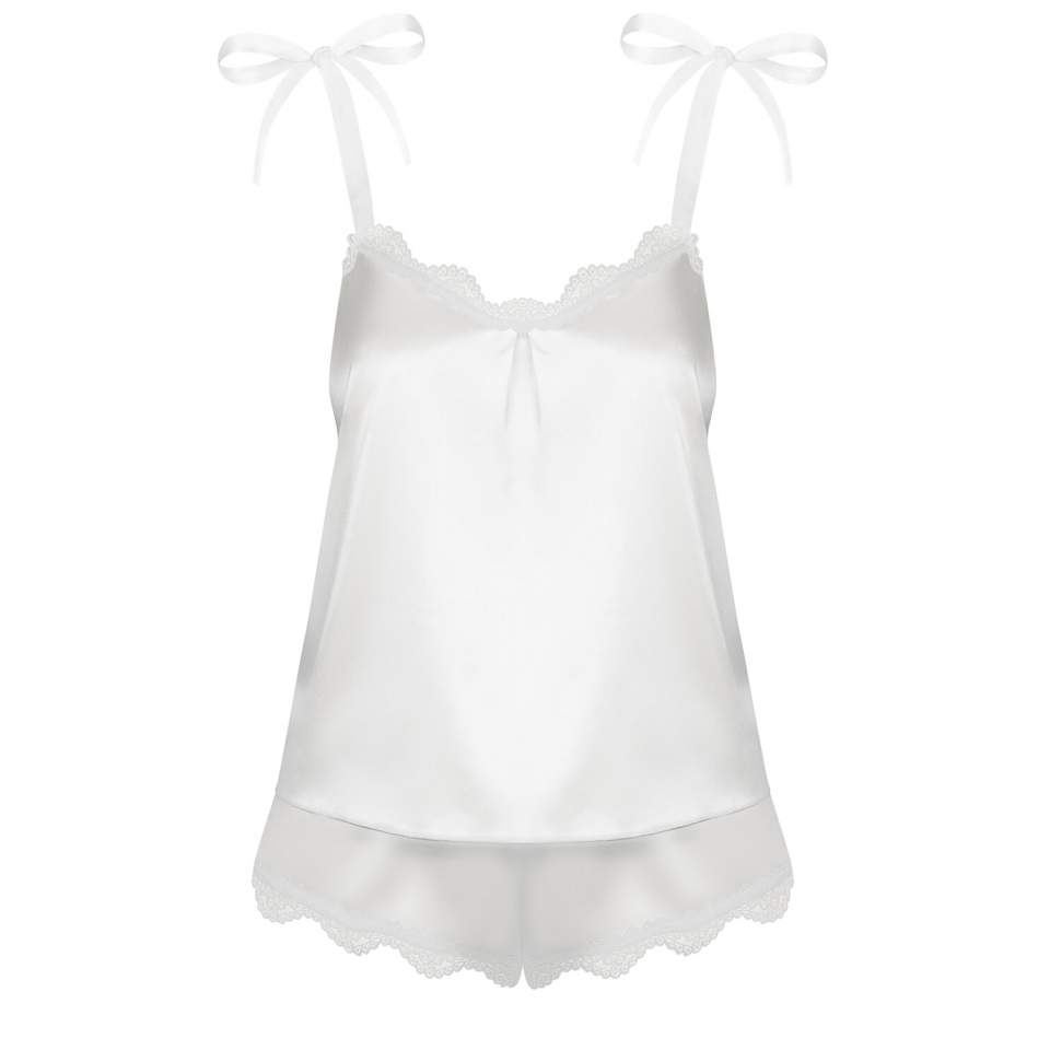 Biały Top Prima Neve Obsessive + szorty