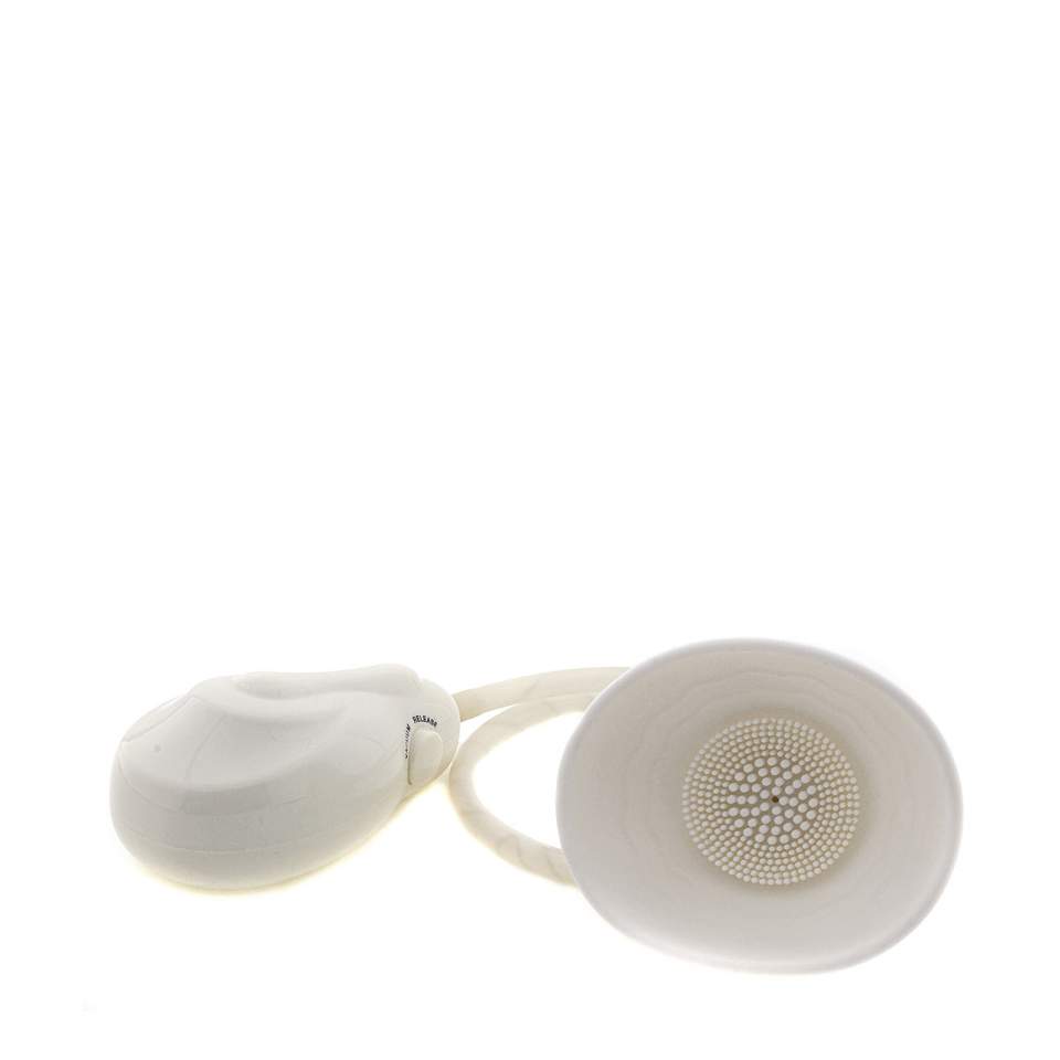 Biała pompka do sutków z wibracjami sterowanymi na pilot