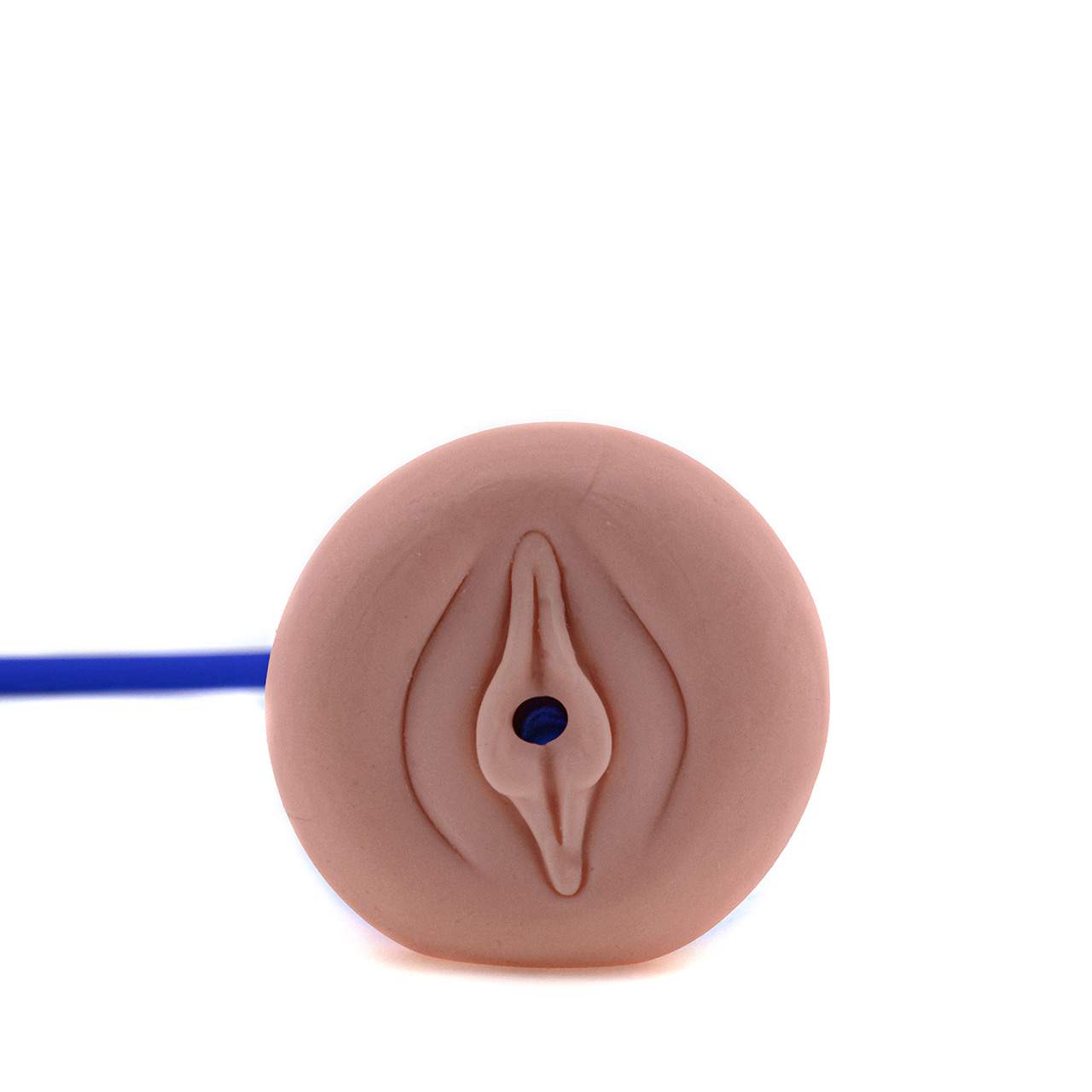 Niebieska realistyczna pompka do powiększania penisa – wejście w kształcie waginy