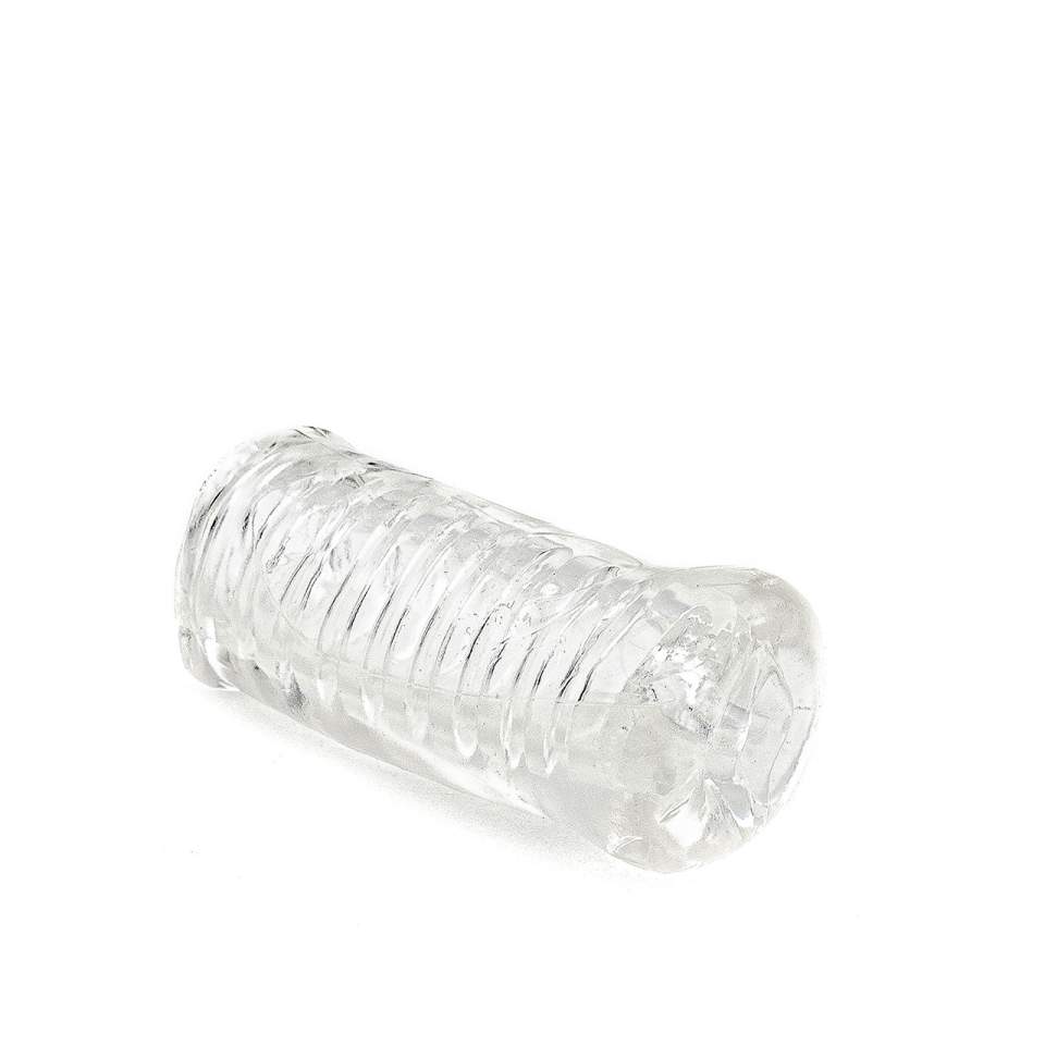 Przezroczysty elastyczny masturbator bez wibracji dla mężczyzn 