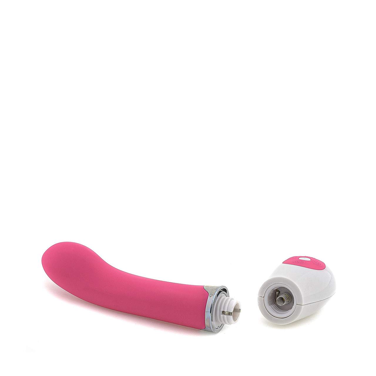 Różowy silikonowy wibrator klasyczny z aktywatorem głosowym – 19,5 cm