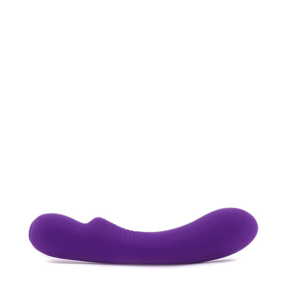 Fioletowy silikonowy wibrator klasyczny do masażu pochwy