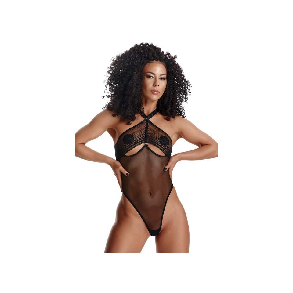 Zmysłowe przezroczyste body Demoniq Jimena