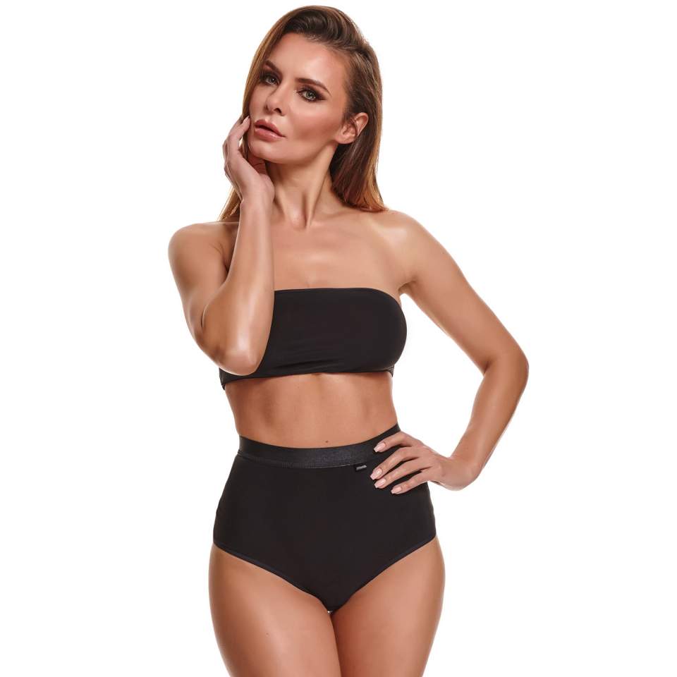 Dwuczęściowy czarny komplet dla kobiet marki Demoniq Alessia