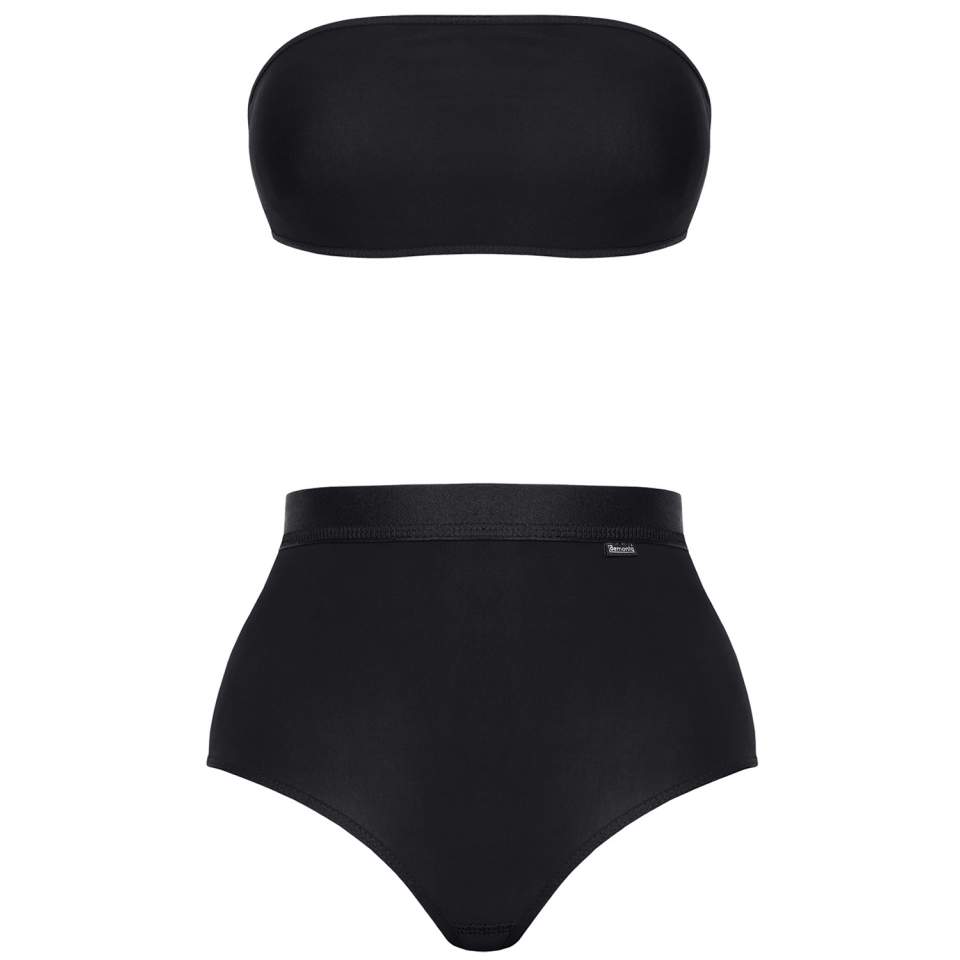 Dwuczęściowy czarny komplet dla kobiet marki Demoniq Alessia