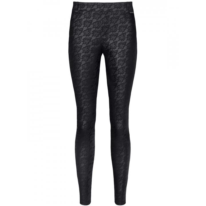 Czarne legginsy z niskim stanem Demoniq Constanza